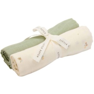 Otulacze muślinowe 70x70 cm Forest Treasures & Sage, Little Dutch