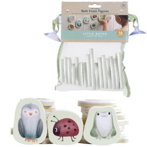 Figurki - naklejki piankowe do kąpieli Forest Friends & Fairy Garden, Little Dutch