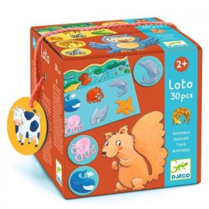 Gra edukacyjna Lotto Uśmiechnięte Zwierzątka, Djeco