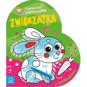 Pierwsza kolorowanka - Zwierzątka  - Z króliczkiem, Aksjomat