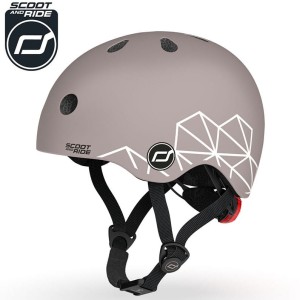 Kask XXS-S dla dzieci 1-5 lat Brown Lines, SCOOTANDRIDE