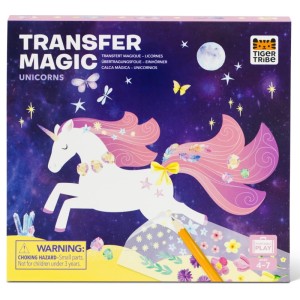 Zestaw kreatywny z folią transferową (kalkomanią) - Jednorożce, Tiger Tribe