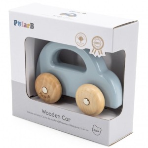 Drewniany samochodzik NIEBIESKI PolarB, Viga