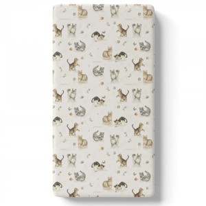 Prześcieradło do łóżeczka 60x120 Kotki Cat Lovers, BabySteps