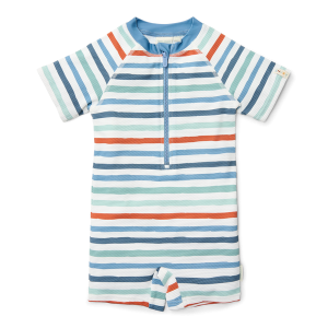 Little Dutch Swimsuit kostium z krótkim rękawem Stripes - 74/80
