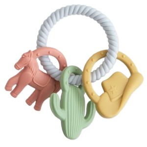 Silikonowy gryzak na kółku Western, Mushie