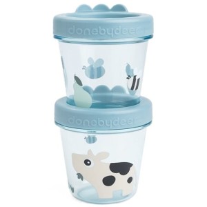 Pojemniki na żywność dla dzieci Tiny Farm Blue, Done By Deer