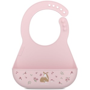 Śliniak silikonowy z kieszonką Mio Fairy Garden, Mepal & Little Dutch