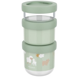 Zestaw pojemników na przekąski Little Farm, Mepal & Little Dutch