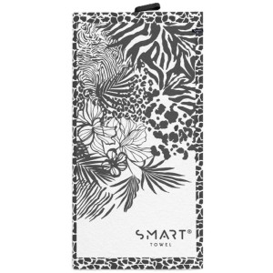 Lekki ręcznik bambusowy 75x150 SMARTTOWEL Safari Black, Texpol