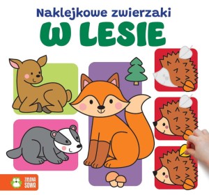 Naklejkowe zwierzaki - W lesie, Zielona Sowa