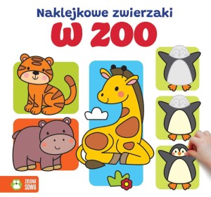 Naklejkowe zwierzaki - W ZOO, Zielona Sowa