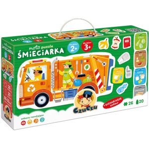 Moto puzzle Śmieciarka 2+, Czuczu