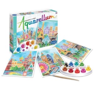 Zestaw do malowania Aquarellum - Stolice, SentoSphere