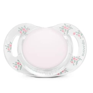 Smoczek fizjologiczny silikonowy SX Pro POETRY różowy 0-6 m, Suavinex