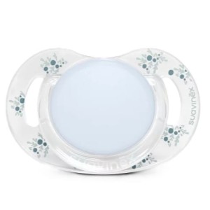 Smoczek fizjologiczny silikonowy SX Pro POETRY niebieski 0-6 m, Suavinex