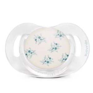 Smoczek fizjologiczny silikonowy SX Pro POETRY niebieski 6-18 m, Suavinex