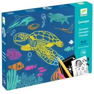Zestaw artystyczny cyjanotypia OCEAN 7+, Djeco