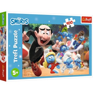 Puzzle Smerfy 100 el. Nauki Papy Smerfa, Trefl