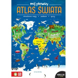 Mój pierwszy atlas świata z naklejkami, Zielona Sowa