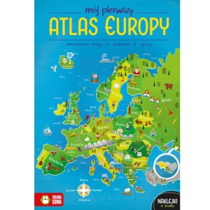 Mój pierwszy atlas Europy z naklejkami, Zielona Sowa