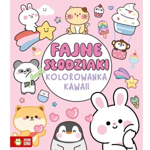 Kolorowanka Kawaii - fajne słodziaki, Zielona Sowa