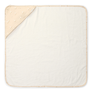 Little Dutch Bawełniany ręcznik z kapturem Little Goose 75 x 75 cm