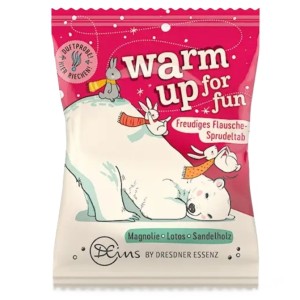 Naturalna musująca sól - kostka do kąpieli WARM UP FOR FUN, Dresdner Essenz