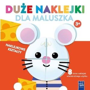 Duże naklejki dla maluszka 3+ Myszka, Yoyo Books