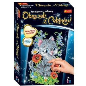 Obrazek z cekinów - Kotek, Ranok-Creative