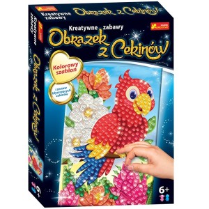 Obrazek z cekinów - Papuga, Ranok-Creative