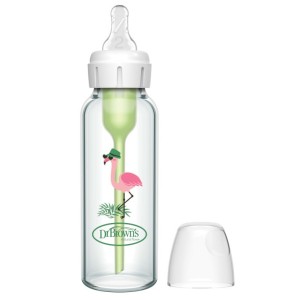 SZKLANA butelka antykolkowa STANDARD OPTION+  250 ml FLAMING, Dr Brown's