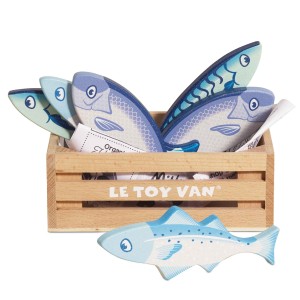 Drewniane ryby w skrzynce,  Le Toy Van