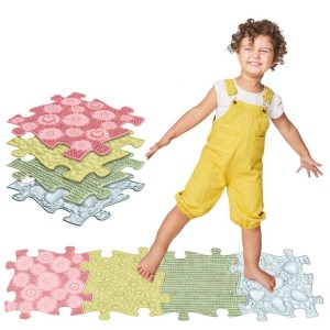 Zestaw mat sensorycznych 4 sztuki Pastelowe, Woopie & Muffik