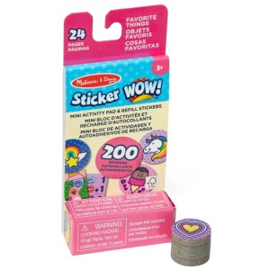 STICKER WOW naklejki z mini książeczką - uzupełnienie FAVORITE THINGS, Melissa & Doug