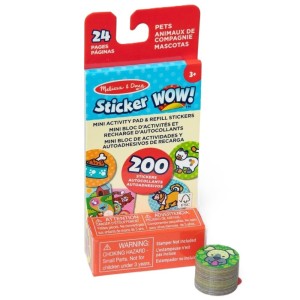 STICKER WOW naklejki z mini książeczką - uzupełnienie PETS, Melissa & Doug