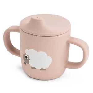 Kubek silikonowy z ustnikiem 2w1 Tiny Farm Powder, Done By Deer