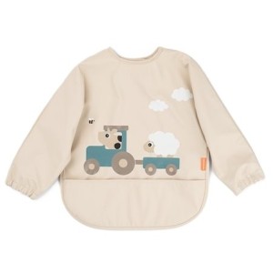 Śliniak z rękawami Tiny Farm Sand 6m+, Done By Deer