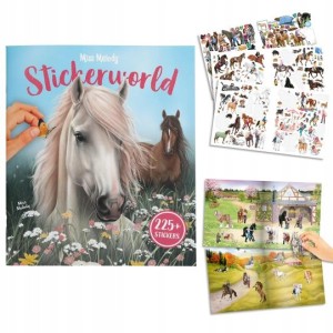 Zestaw kreatywny plansz z naklejkami KONIE Miss Melody