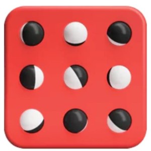 PlayTab Sensoryczny Kwadrat - Biało-Czarne Kuleczki, Fat Brain Toy