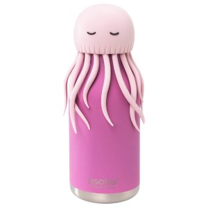 Butelka termiczna ze słomką Bestie Asobu – Meduza różowa 460 ml