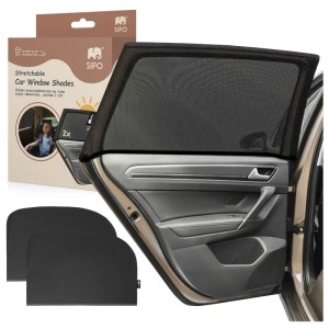 Elastyczne osłonki przeciwsłoneczne XL na szybę do samochodu, Sipo