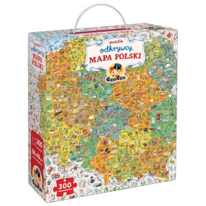 Puzzle odkrywcy Mapa Polski 7+, Czuczu