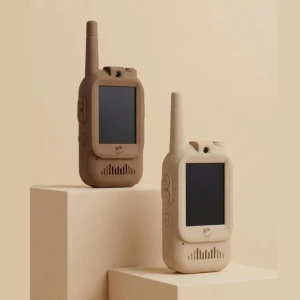 KidTooki - Video Walkie Talkie Beige & Brown, Kidinex