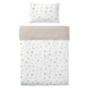 Pościel muślinowa bawełniana 100x135 poszewki Wild Flowers, Albero Mio