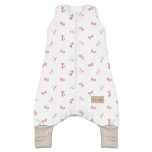 Śpiworek z nogawkami 1,5 TOG Pudrowe Kokardki 12m+, Albero Mio