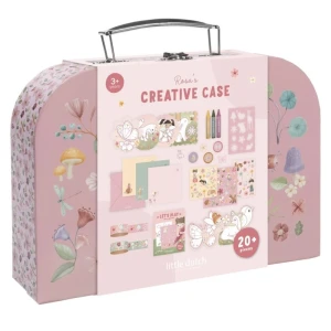 Zestaw artystyczny - Kreatywna walizka Rosa & Friends, Little Dutch