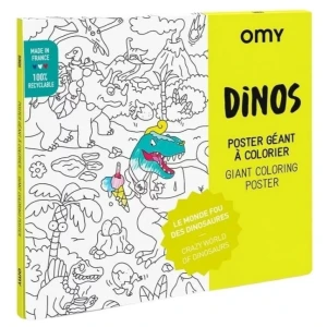 Gigantyczna kolorowanka 70x100 Dinozaury, OMY
