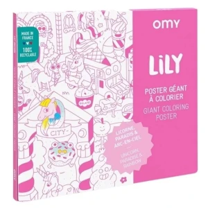 Gigantyczna kolorowanka 70x100 Jednorożec Lily, OMY