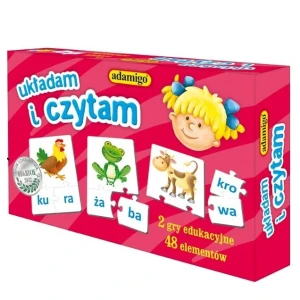 Puzzle edukacyjne - układam i czytam, Adamigo